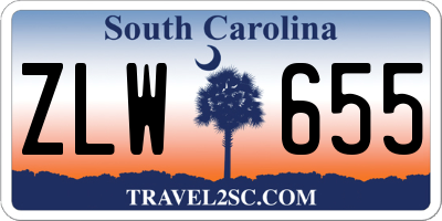 SC license plate ZLW655