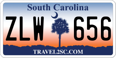SC license plate ZLW656
