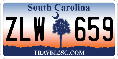 SC license plate ZLW659