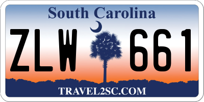 SC license plate ZLW661