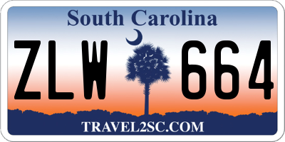 SC license plate ZLW664