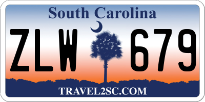 SC license plate ZLW679