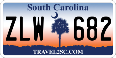 SC license plate ZLW682