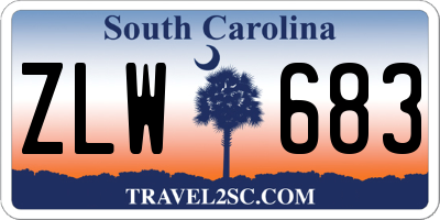 SC license plate ZLW683