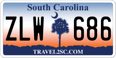 SC license plate ZLW686