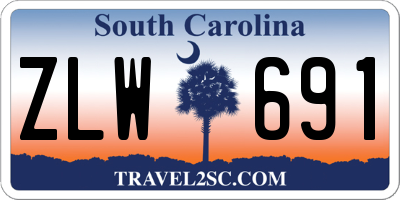 SC license plate ZLW691
