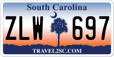 SC license plate ZLW697