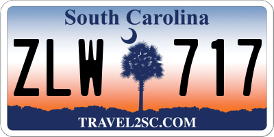 SC license plate ZLW717