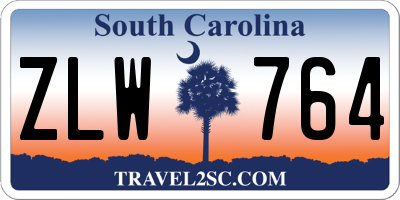 SC license plate ZLW764