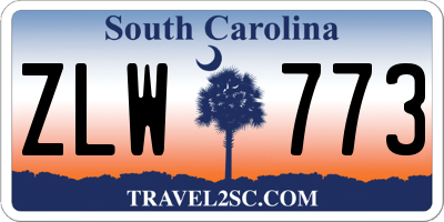 SC license plate ZLW773
