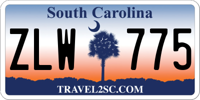 SC license plate ZLW775