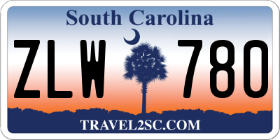 SC license plate ZLW780