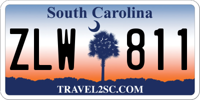 SC license plate ZLW811