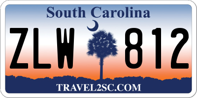 SC license plate ZLW812