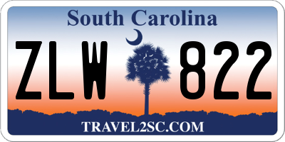 SC license plate ZLW822