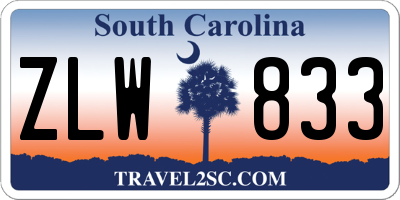 SC license plate ZLW833