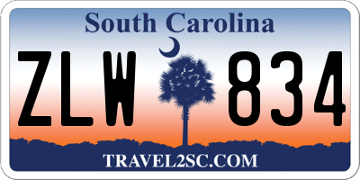 SC license plate ZLW834