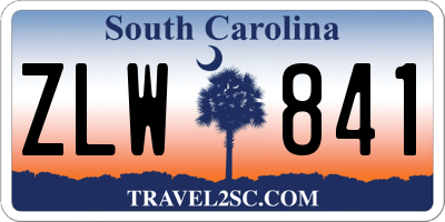 SC license plate ZLW841