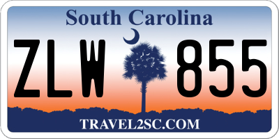 SC license plate ZLW855