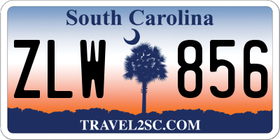 SC license plate ZLW856