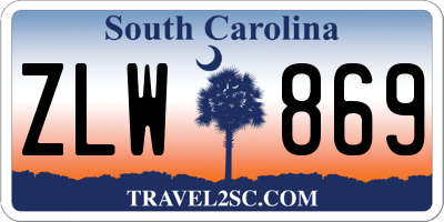 SC license plate ZLW869