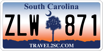 SC license plate ZLW871