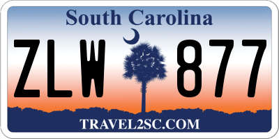 SC license plate ZLW877