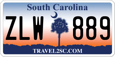 SC license plate ZLW889