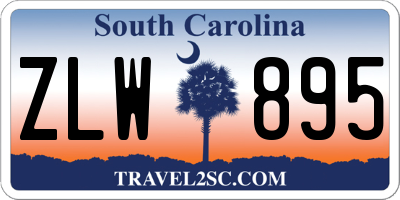 SC license plate ZLW895