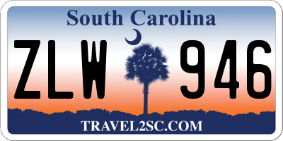 SC license plate ZLW946