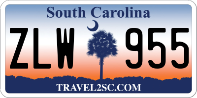 SC license plate ZLW955