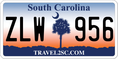 SC license plate ZLW956