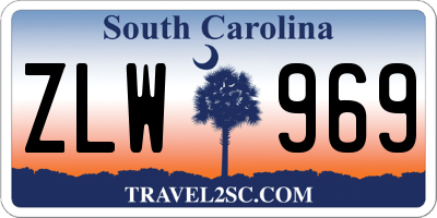 SC license plate ZLW969