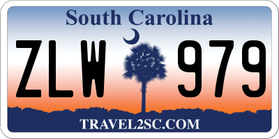SC license plate ZLW979