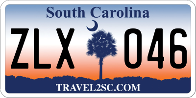 SC license plate ZLX046