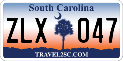 SC license plate ZLX047