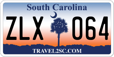 SC license plate ZLX064