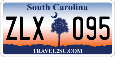SC license plate ZLX095