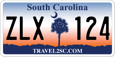 SC license plate ZLX124