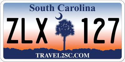 SC license plate ZLX127