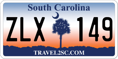 SC license plate ZLX149
