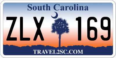 SC license plate ZLX169