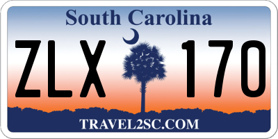 SC license plate ZLX170