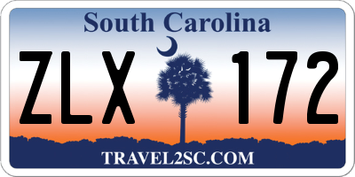 SC license plate ZLX172