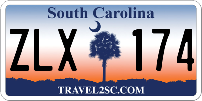 SC license plate ZLX174