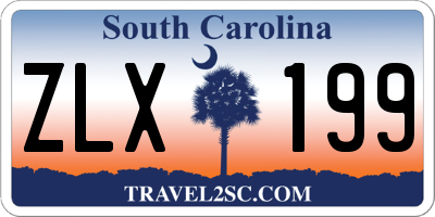 SC license plate ZLX199