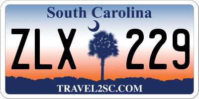 SC license plate ZLX229