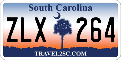 SC license plate ZLX264