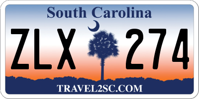 SC license plate ZLX274