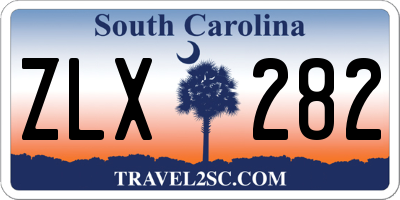 SC license plate ZLX282